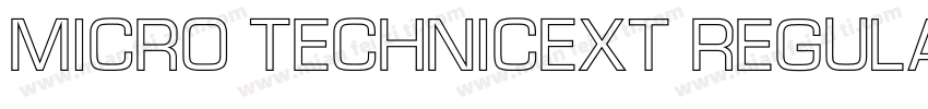 Micro TechnicExt Regular字体转换